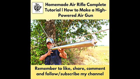 Homemade Air Rifle Complete Tutorial | How to Make a High Powered Air Gun