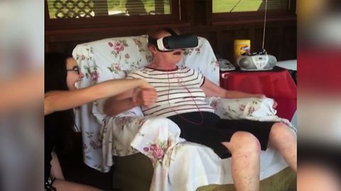 Grandma Tries Virtual Reality For The First Time