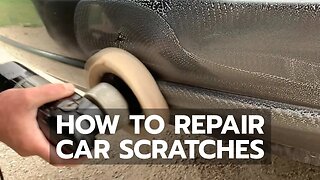 EASY CAR SCRATCH REPAIR: Buffing Pad & Rubbing Compound Does Wonders
