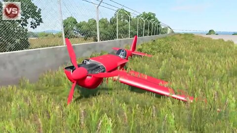 Planes vs Giant Pit #BeamNG Drive