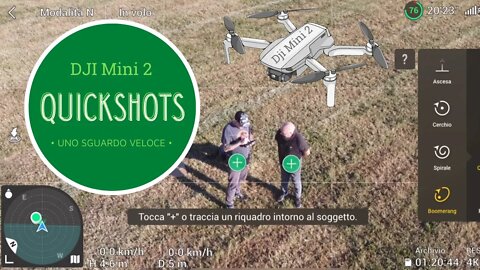 Dji Mini 2 - Video automatici con le quickshots