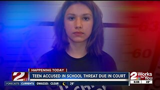 Teen accused in school threat due in court