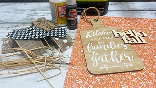 Easy Fall Cutting Board || Using Dollar Tree Cutting Board [ 1 Easy DIY ]