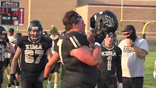 A slow start with no fans propels Kuna to a loss in season opener