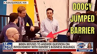 Peter Doocy had to Climb over a Barrier to ask Biden his Question yesterday!