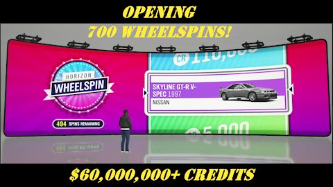 Opening nearly 700 Wheelspins in Forza Horizon 4 | Over 60 Million Credits