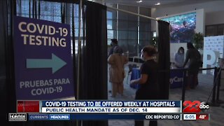 Kern County Hospitals mandated to offer COVID-19 testing weekly to employees