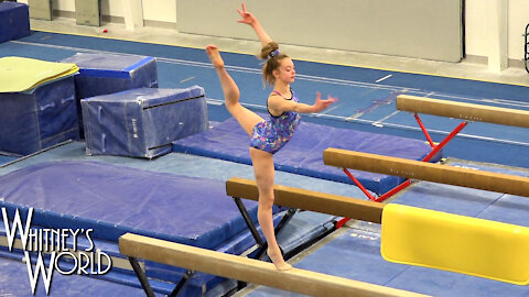 Getting Ready for Nationals | 10 Balance Beam Routines | Whitney Bjerken