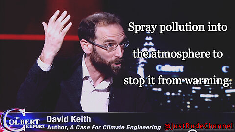 Spray Pollution To 'Fix' Climate Change, Smart Science By A So-Called Expert...