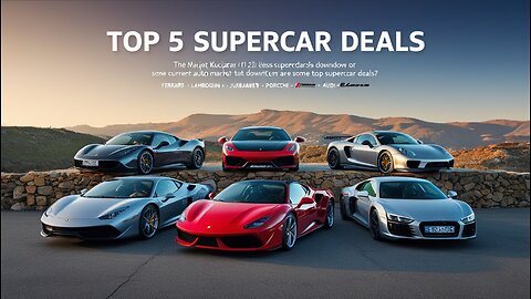 Top 5 Supercars You Should BUY RIGHT NOW! (2024)