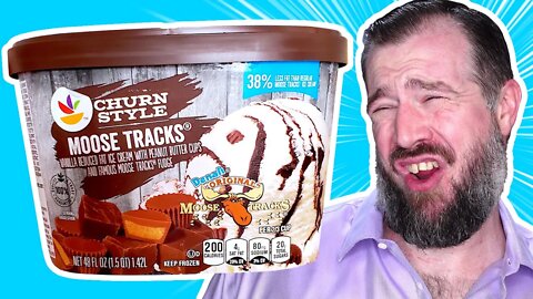Stop & Shop Moose Tracks Churn Style Ice Cream | Denali Original W/ Peanut Butter Cups & Fudge