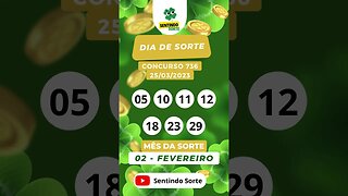 🍀 Resultado DIA DE SORTE 736 | 25/03/23 | Sentindo Sorte #shorts