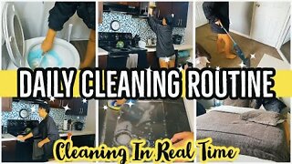 *NEW* DAILY CLEANING ROUTINE 2021 | CLEANING IN REAL TIME | EXTREME CLEANING MOTIVATION | ez tingz