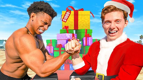 Beat Santa at Arm Wrestling, Win $1,000 Gift