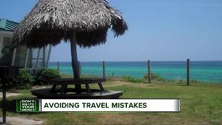 Avoiding travel mistakes