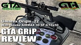 GTA GRiP REVIEW - Umarex Origin with Hawke AIRMAX Scope and H&N Slugs! - Gateway to Airguns Review