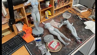 VinceVellCUSTOMS Live Stream - Harley Base set up & Wonder Woman/ Psylocke tweaks