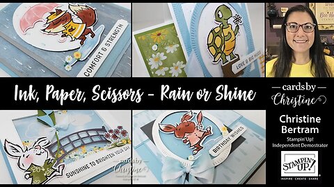 Ink Paper Scissors featuring Playing in the Rain with Cards by Christine