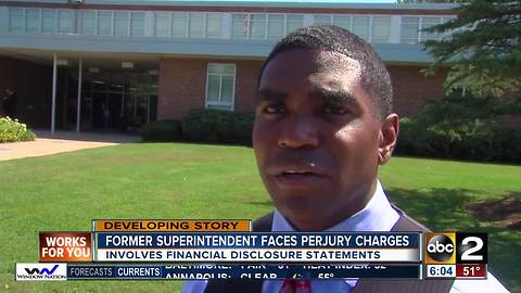 Former Baltimore County Schools Superintendent, Dallas Dance, charged with perjury