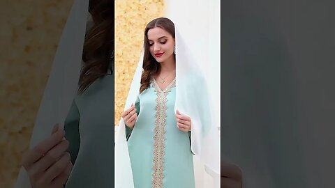 Morocco Dresses For Women Urban Casual V-Neck Long Sleeve | ʟɪɴᴋ ɪɴ ᴛʜᴇ ᴅᴇꜱᴄʀɪᴘᴛɪᴏɴ 👇 ᴛᴏ ʙᴜʏ