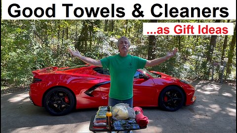 Corvette Cleaning Items - Towels & Detailer Sprays - Gift Ideas
