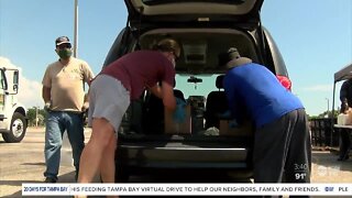 Tampa Bay families thankful for Feeding Tampa Bay Mega Pantries amid COVID-19 pandemic