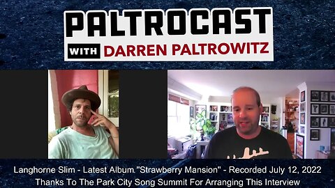 Langhorne Slim interview with Darren Paltrowitz