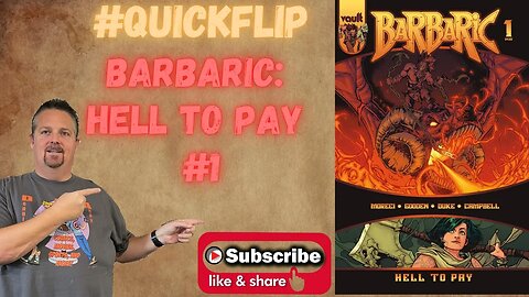 Barbaric: Hell to Pay #1 Vault Comics #QuickFlip Comic Review Michael Moreci, Nathan Gooden #shorts