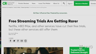 Streaming services dropping trial periods