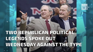 George W. Bush And His Father Affirm Opposition To Racial Bigotry