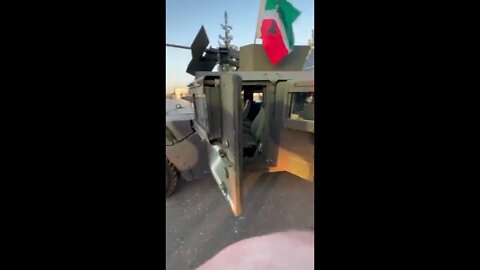 Kadyrov shows a captured US Humvee and says it will be put in a Chechen museum