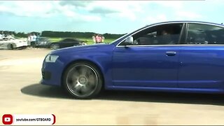 🇪🇺Mercedes SLS AMG vs 740 HP Evotech Audi RS6.Russia vs Sweden Event