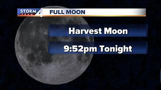 LOOK UP: It's a full harvest moon tonight