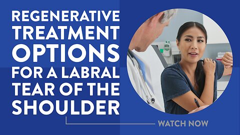 Regenerative treatment options for a labral tear of the shoulder