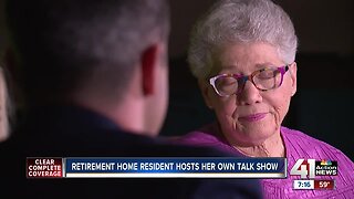 Retirement home resident hosts her own talk show