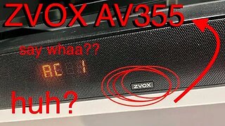 ZVOX AV355 AccuVoice Soundbar Review, Initial Setup Recommended Settings AV 355 - Hearing Impaired