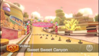 Mario Kart 8 Deluxe - 50cc (Hard CPU) - Sweet Sweet Canyon