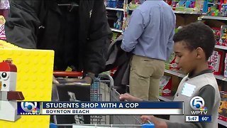 Students get to 'shop with a cop' in Boynton Beach