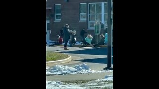 Kids Learning OUTSIDE In 24 Degrees in Virginia