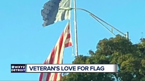 Dearborn Marine veteran replaces gas station's tattered American flag
