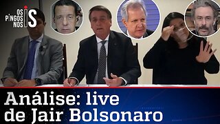 Comentaristas analisam live de Jair Bolsonaro de 20/08/20