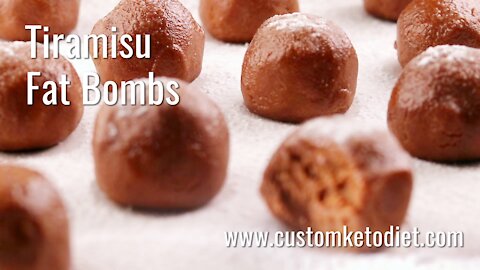 Delicious KETO Tiramisu Fat BOMBS!!!