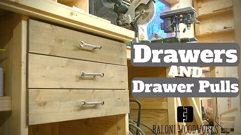 The Ultimate Miter Saw Station PART 3 // Drawers and Drawer-Pulls