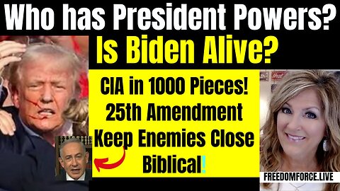 07-23-24  Who has Presidential Powers? Biden Alive? 25th Amendment