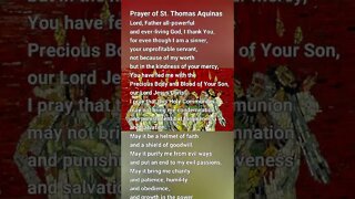 Prayer of St. Thomas Aquinas