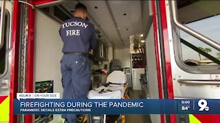 Lifesaving efforts from Tucson Fire Department paramedics continue during the pandemic