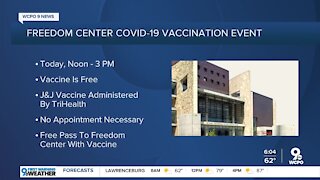 COVID-19 vaccine clinic today at Freedom Center
