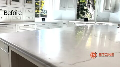 Refinish and Hone Kitchen Marble