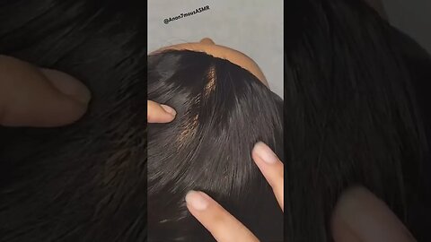 Scalp Massage With Wig Brush 💆🏽‍♀️ #asmr #asmrsounds #anon7mousasmr #relaxing #short #relax