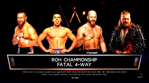 AEW Full Gear 2022 Jericho vs Danielson vs Castagnoli vs Guevara for the ROH World Title
